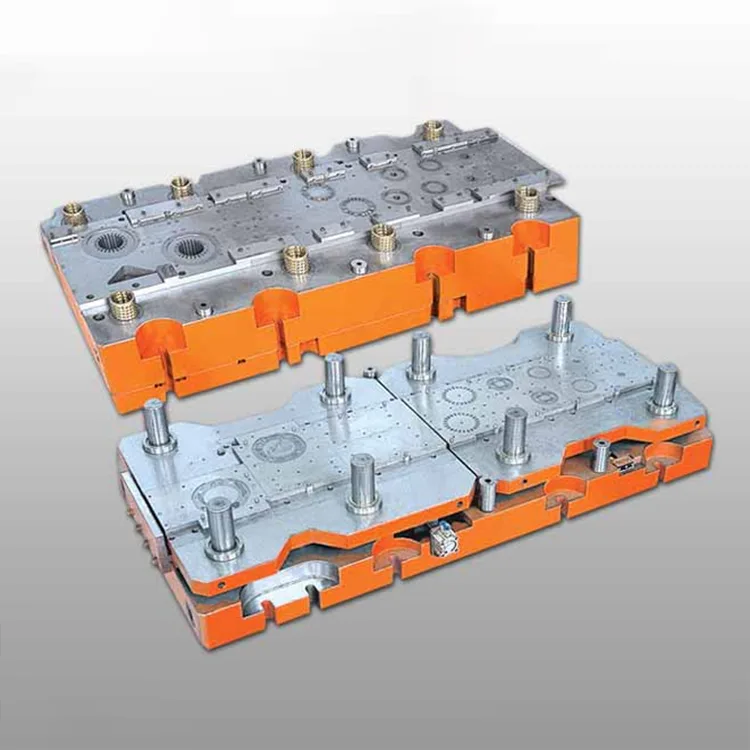 ACコンプレッサーコア用複列順送金型